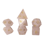 Waerfel Stube Rosenquarz Edelsteinwürfel Set