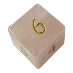 Waerfel Stube Rosenquarz Edelsteinwürfel W6