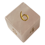 Waerfel Stube Rosenquarz Edelsteinwürfel W6