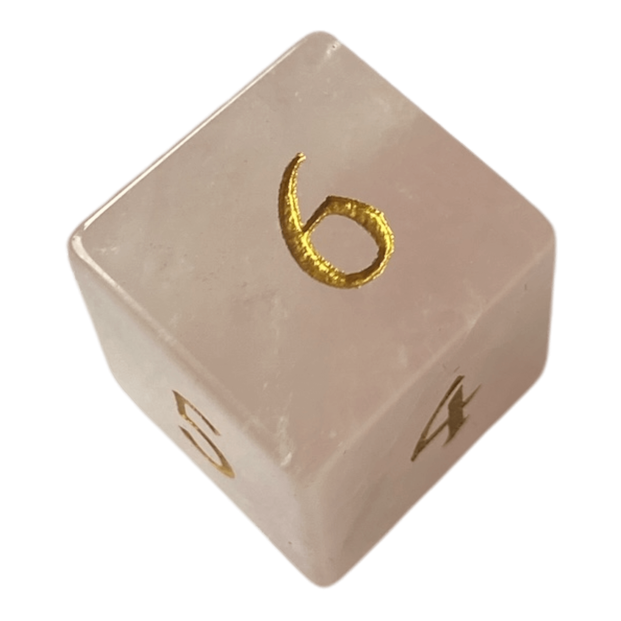 Waerfel Stube Rosenquarz Edelsteinwürfel W6