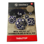 Q Workshop RPG Metallwürfel Set (Lila) Enhance Collectors Edition