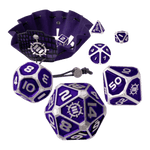 Q Workshop RPG Metallwürfel Set (Lila) Enhance Collectors Edition