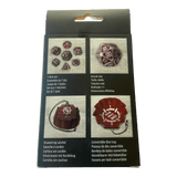 Q Workshop RPG Metallwürfel Set (Rot) Enhance Collectors Edition