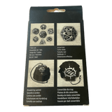 Q Workshop RPG Metallwürfel Set (Schwarz) Enhance Collectors Edition