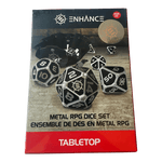 Q Workshop RPG Metallwürfel Set (Schwarz) Enhance Collectors Edition