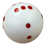 Philos RundWürfel W6 Weiß/Rot