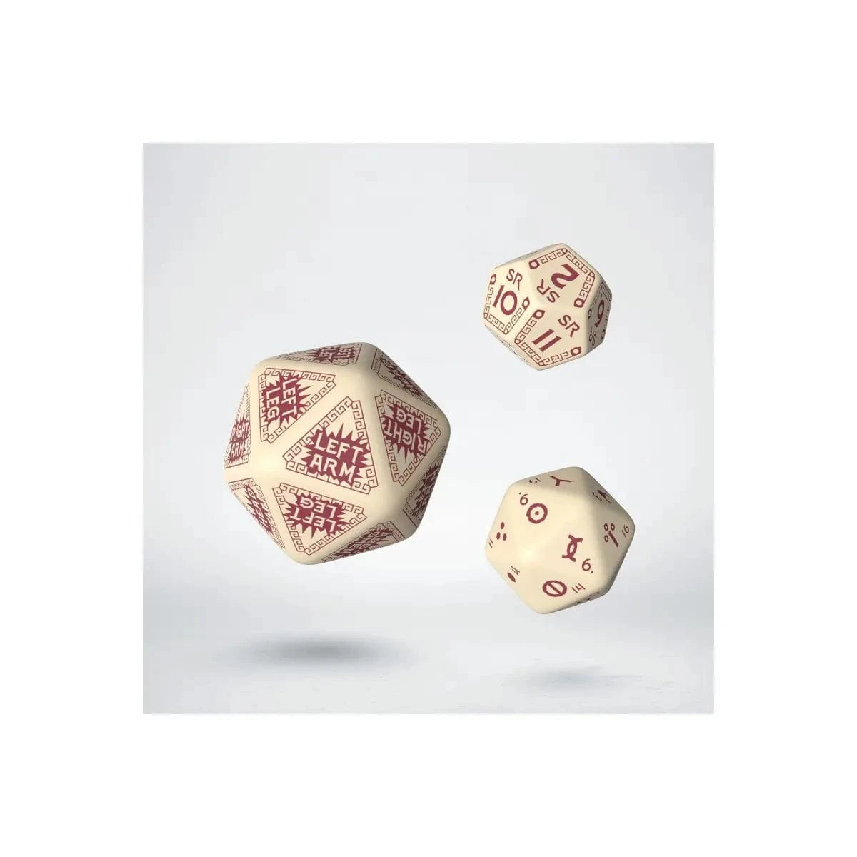 Q Workshop Runequest Expansion Dice Beige/Burgundy