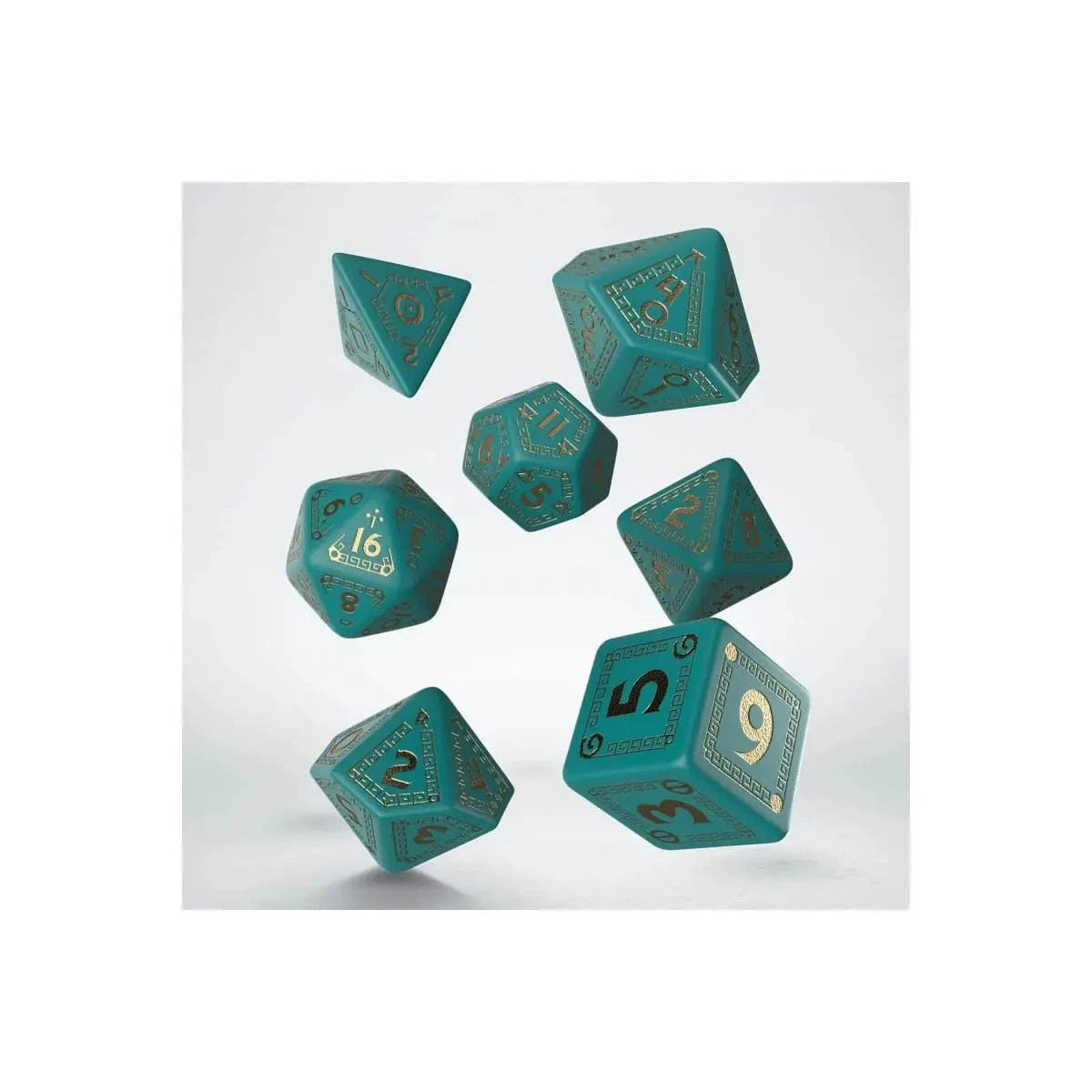 Q Workshop Runequest Turquoise/Gold Set