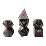 Würfel Stube Schwarze Metallwürfel mit pinken Magnolien Blüten Set