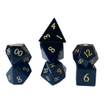 Waerfel Stube Schwarzer Obsidian Edelsteinwürfel Set
