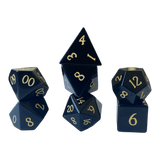 Waerfel Stube Schwarzer Obsidian Edelsteinwürfel Set