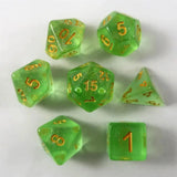 Waerfel Stube Shimmer Dice green Set