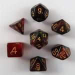Waerfel Stube Shimmer Dice red-black Set