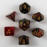 Waerfel Stube Shimmer Dice red-black Set