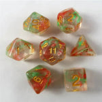 Waerfel Stube Shimmer Dice red-green Set