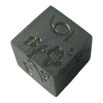 Würfel Stube Silber Metallwürfel mit Regenbogen Magnolien Blüten W6