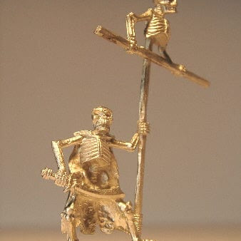 Ral Partha Skeleton Command - Standard Bearer