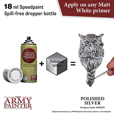 The Army Painter Speedpaint 2.0: Polished Silver (18ml)