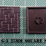 Ral Partha Square Stone Texture Bases 25mm (5)