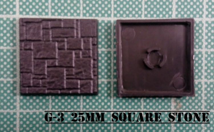 Ral Partha Square Stone Texture Bases 25mm (5)