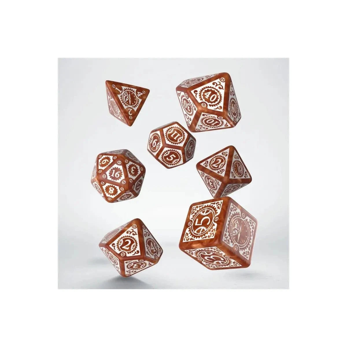 Q Workshop Steampunk Clockwork caramel/white Set