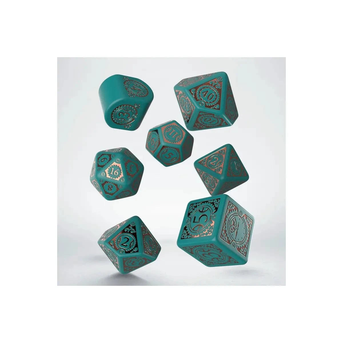 Q Workshop Steampunk Clockwork Nautical Apparatus Modern Dice Set