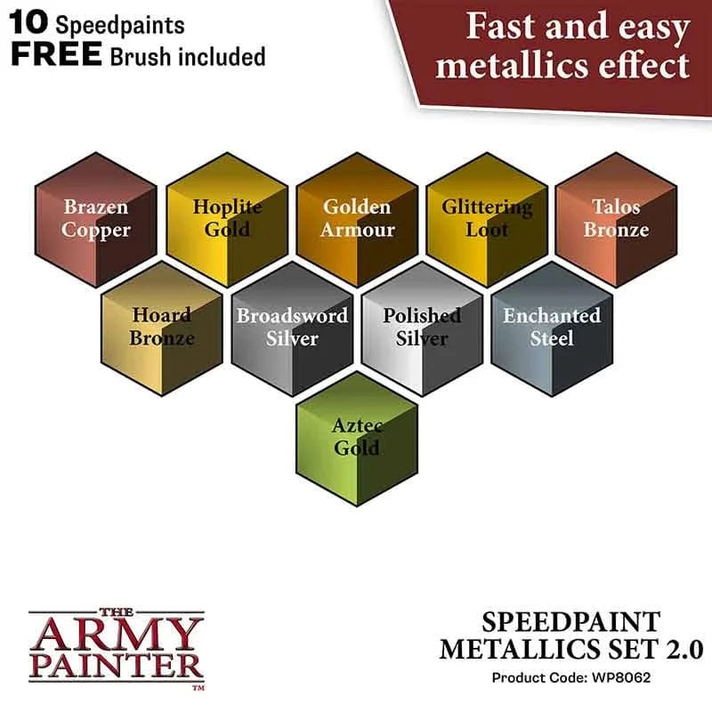 The Army Painter The Army Painter - Speedpaint Metallic Set 2.0
