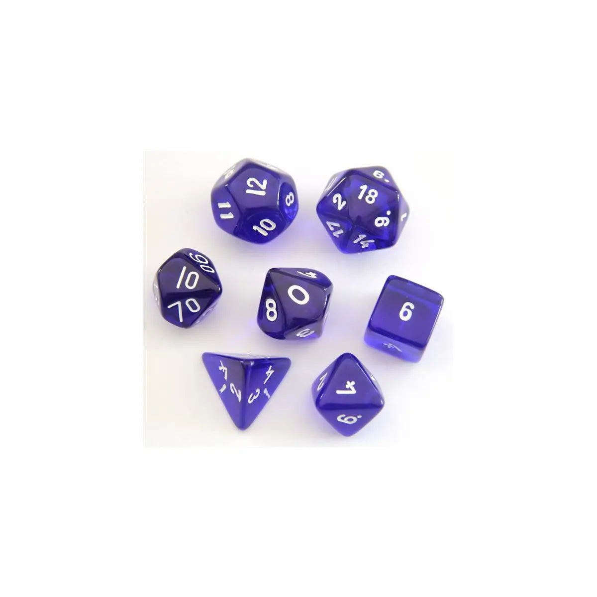 Transparent blau Set