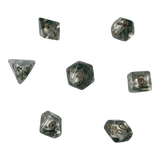 Würfel Stube Transparente Würfel mit Totenkopf - grün Set