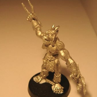 Ral Partha Tribal Orc Berserker challenging