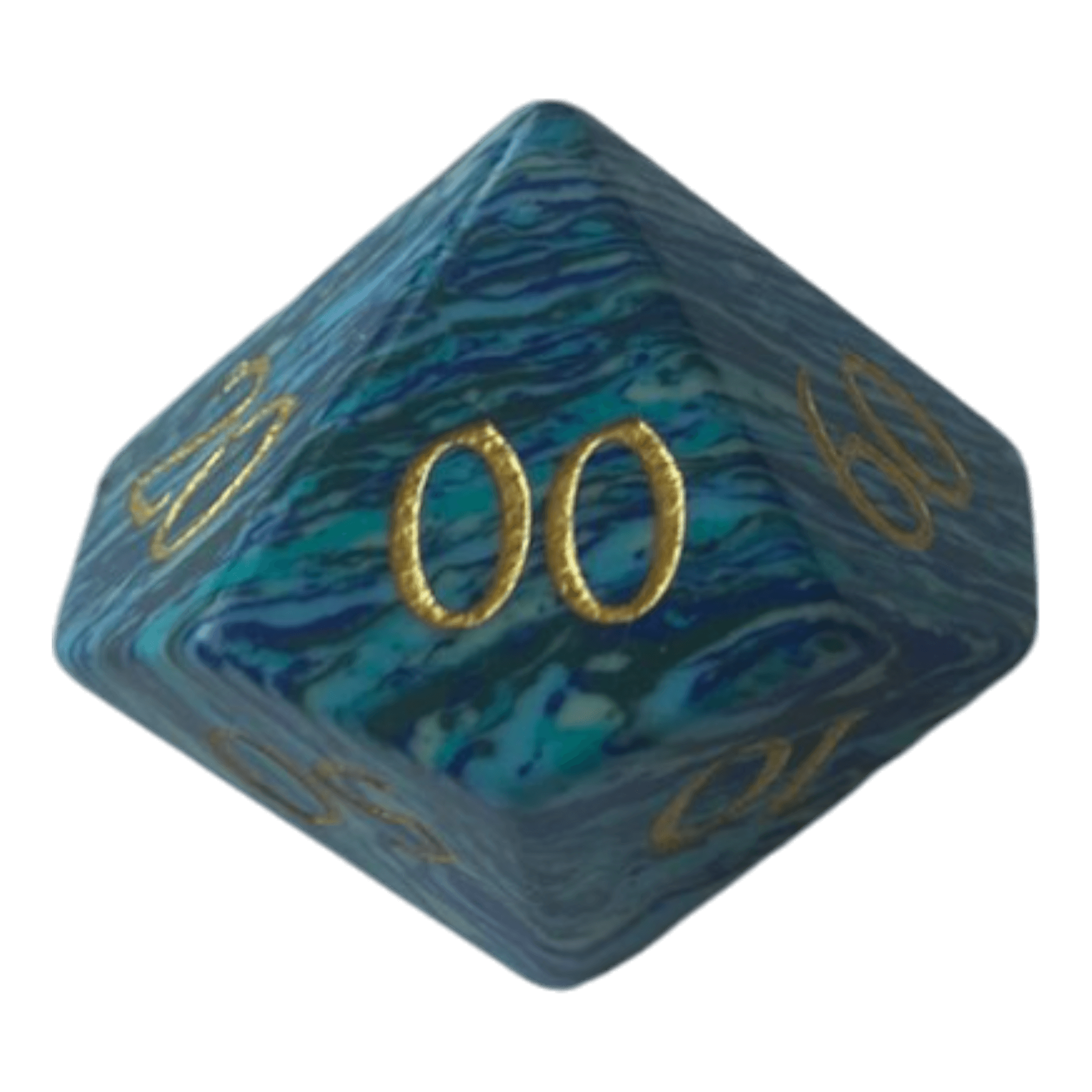 Waerfel Stube Turquoise Blau Edelsteinwürfel W10-0