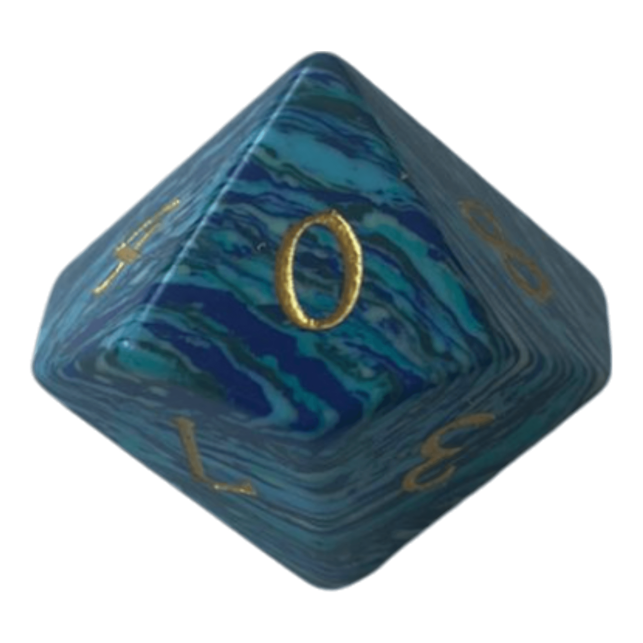 Waerfel Stube Turquoise Blau Edelsteinwürfel W10