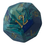 Waerfel Stube Turquoise Blau Edelsteinwürfel W12