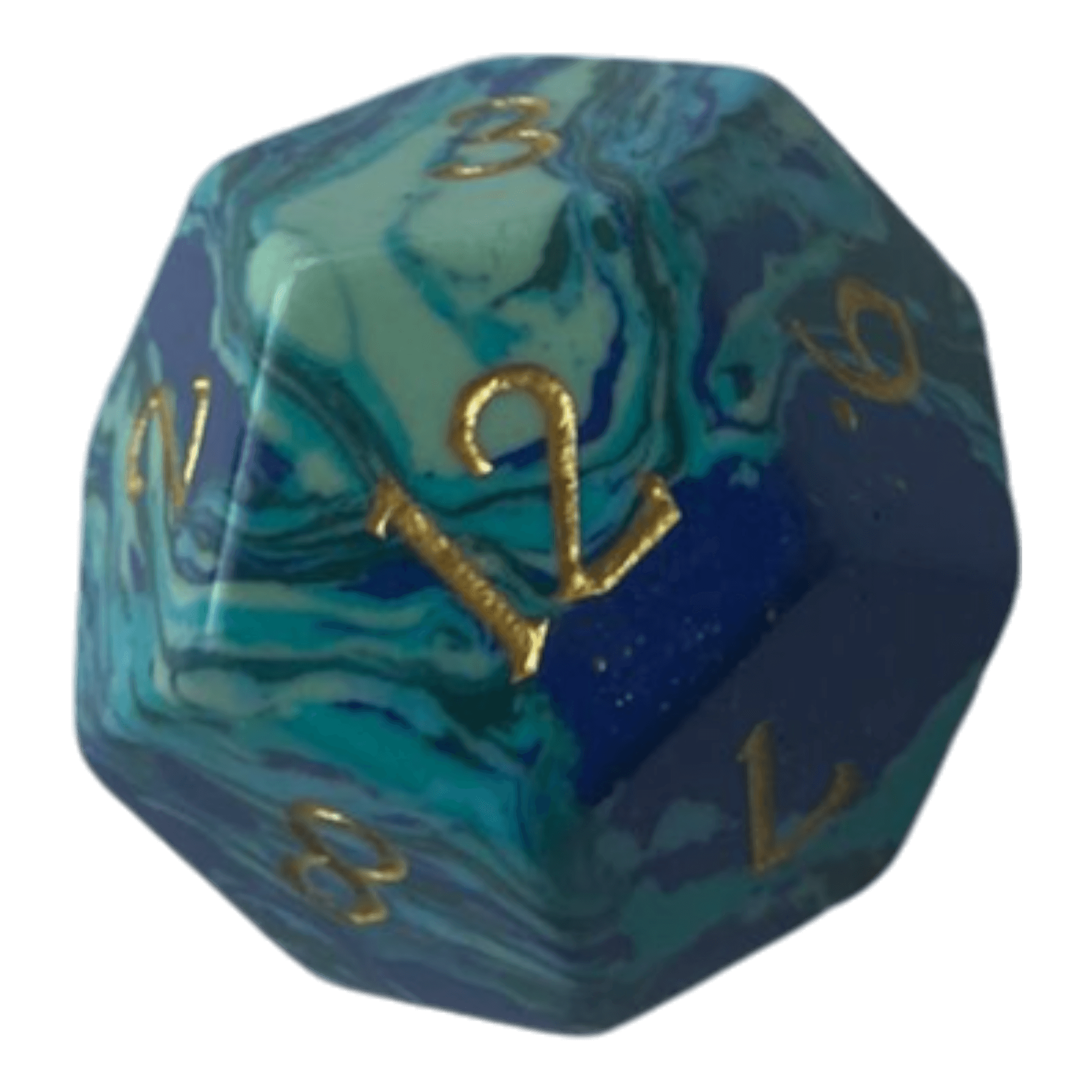 Waerfel Stube Turquoise Blau Edelsteinwürfel W12