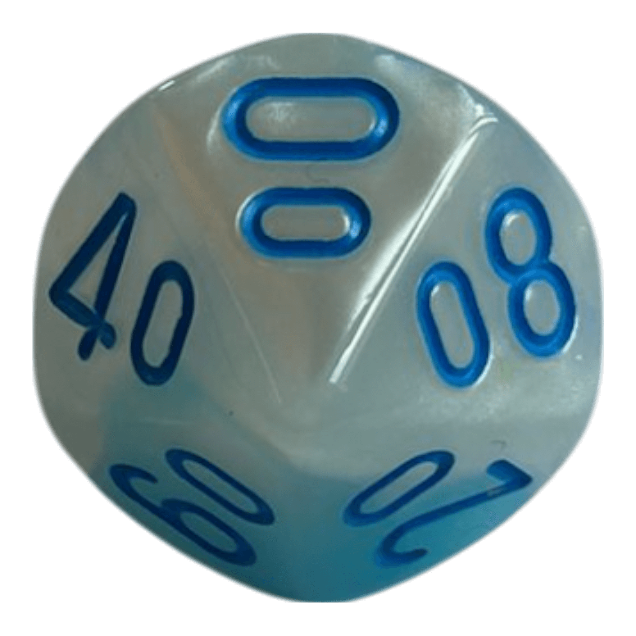Chessex W10-0 Chessex Gemini Pearl Turquoise White/Blue