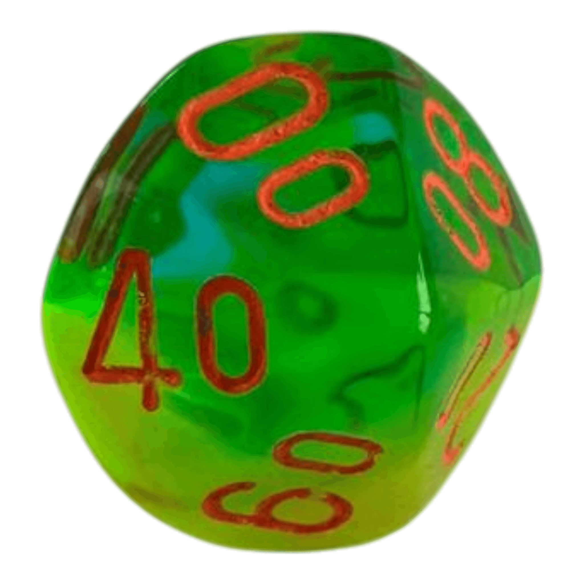 Chessex W10-0 Chessex Gemini Plasma Green/Teal/Orange