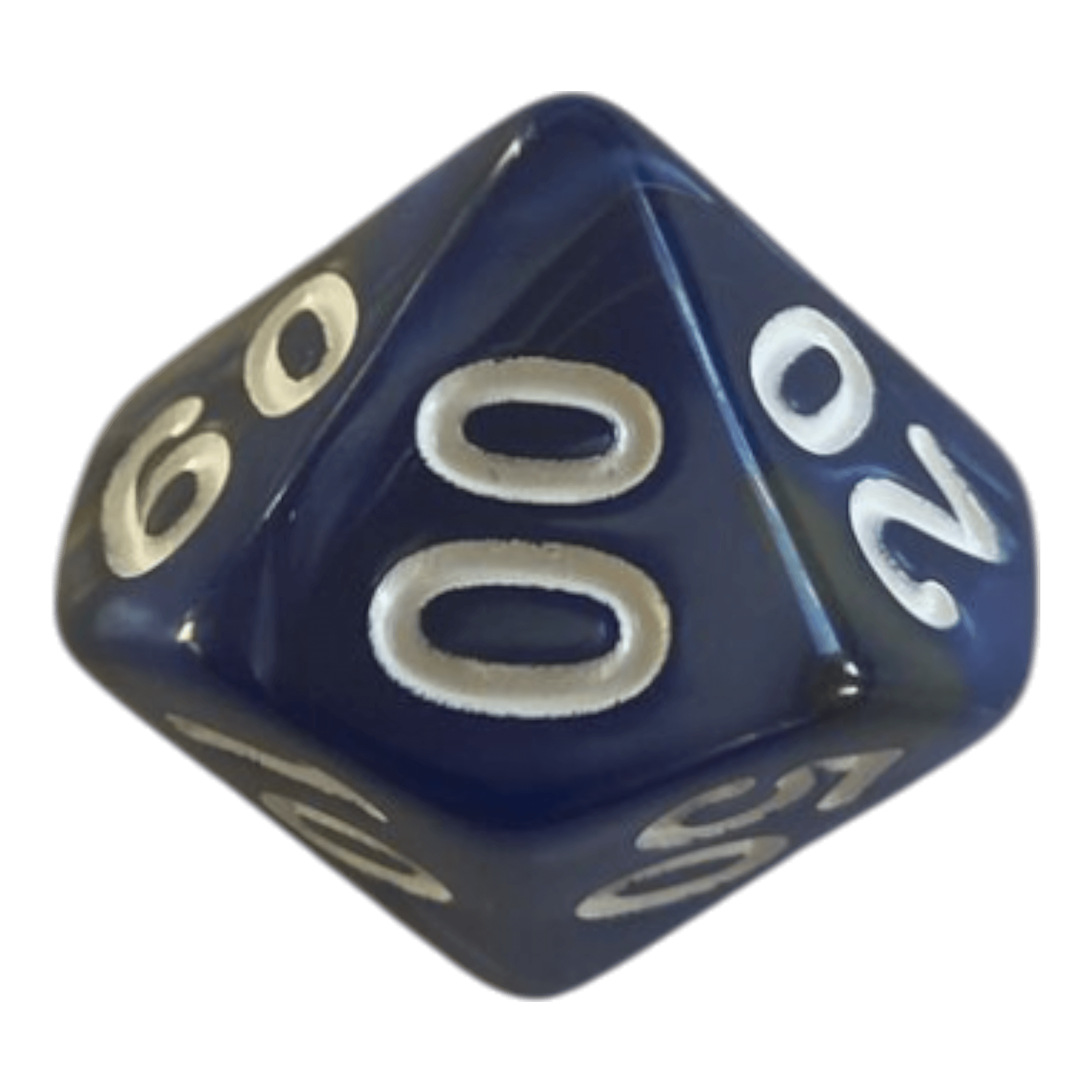 Würfel Stube W10-0 Perlmuttwürfel in Blau & Gold