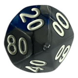 Würfel Stube W10-0 Perlmuttwürfel in Blau & Grau