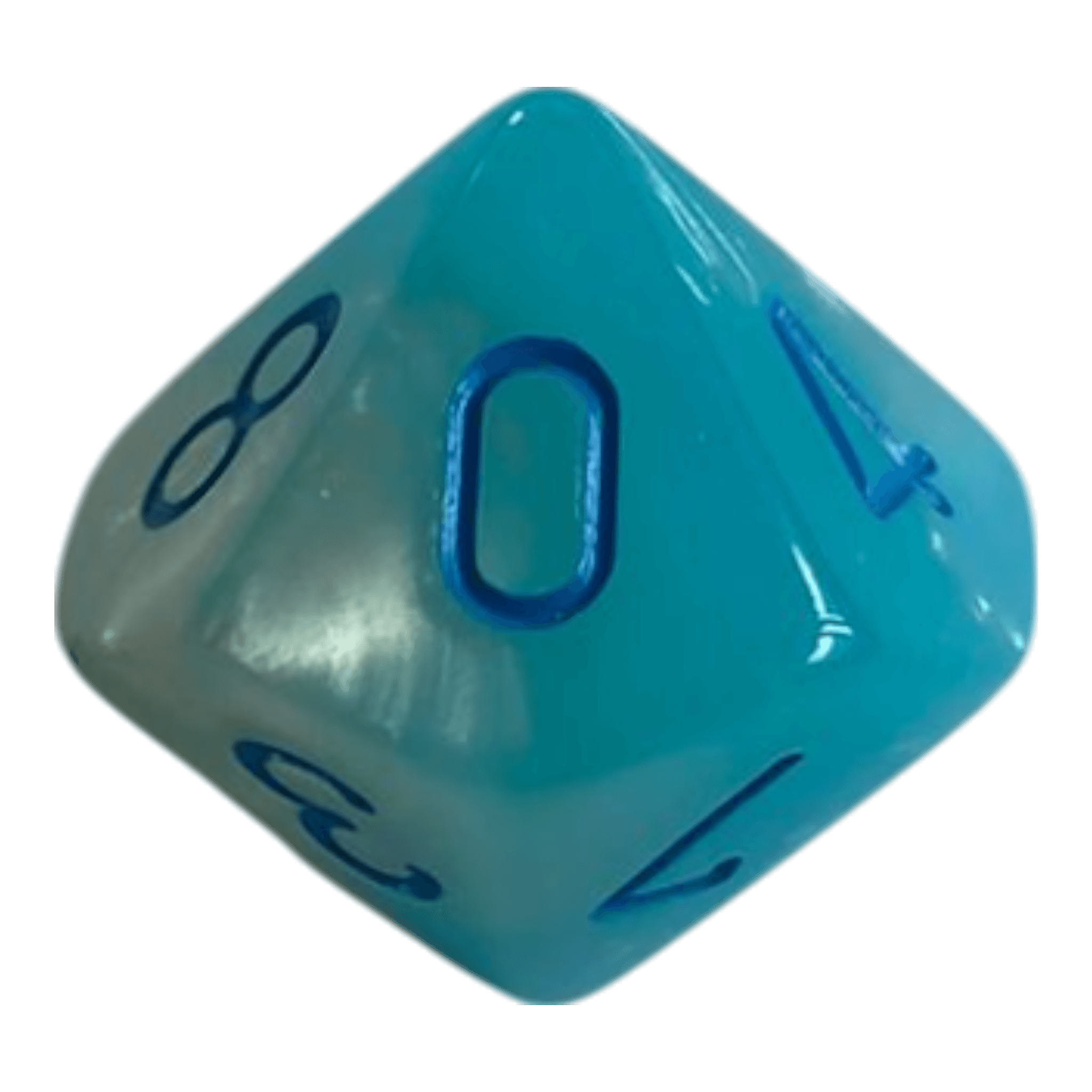 Chessex W10 Chessex Gemini Pearl Turquoise White/Blue