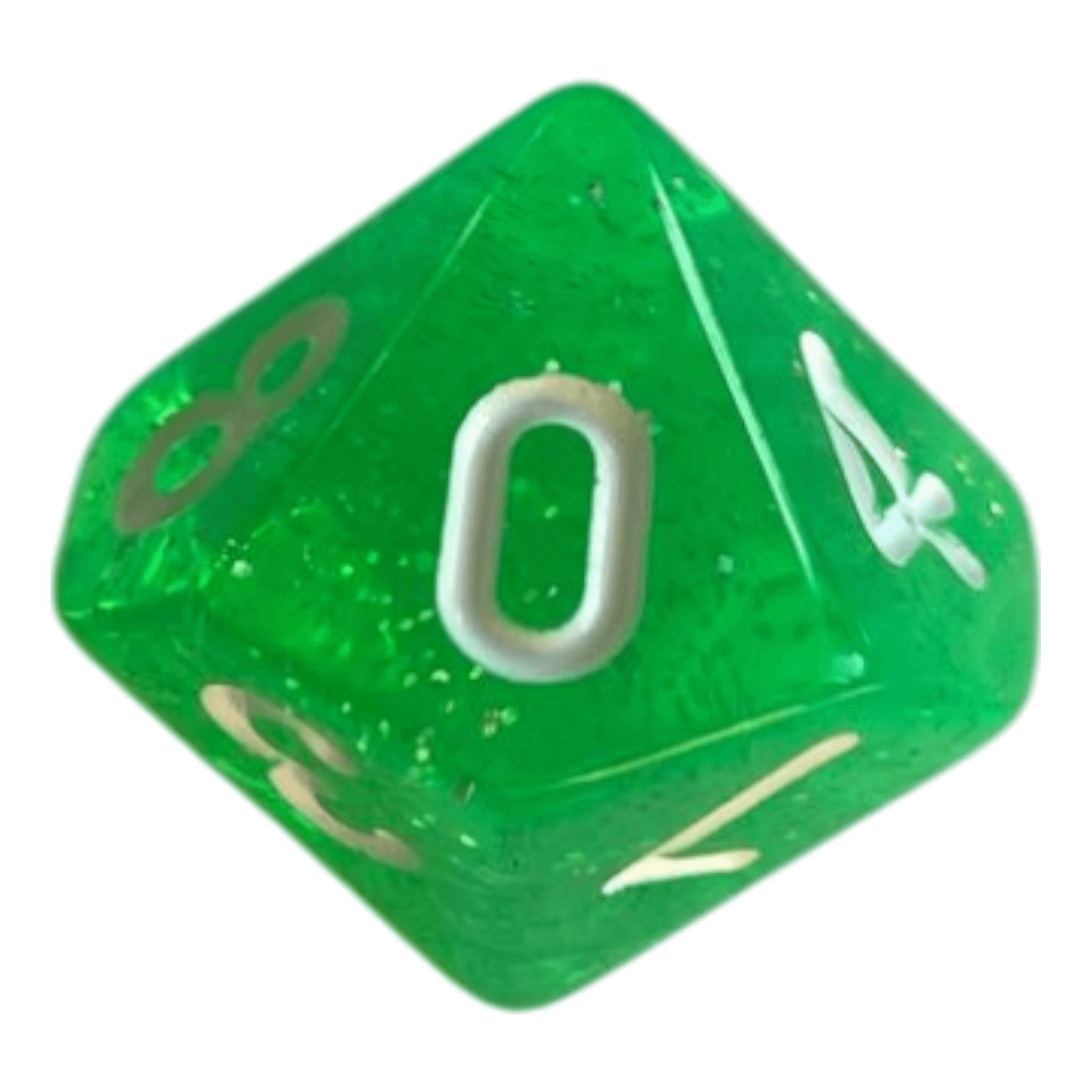 Würfel Stube W10 Glitzerwürfel in Hellgrün