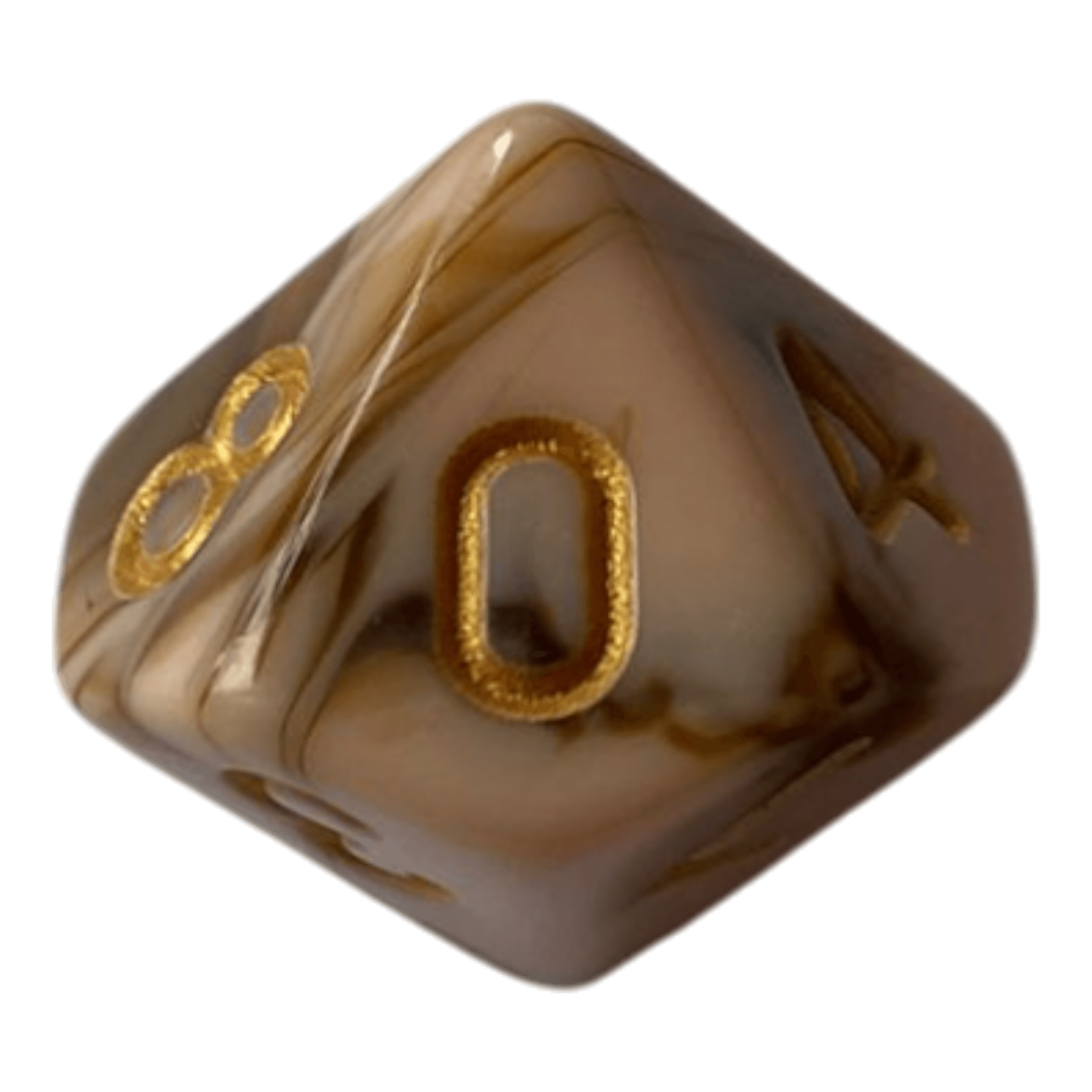 Würfel Stube W10 Marmorierter Würfel in Chocolate & Rosa - 16mm