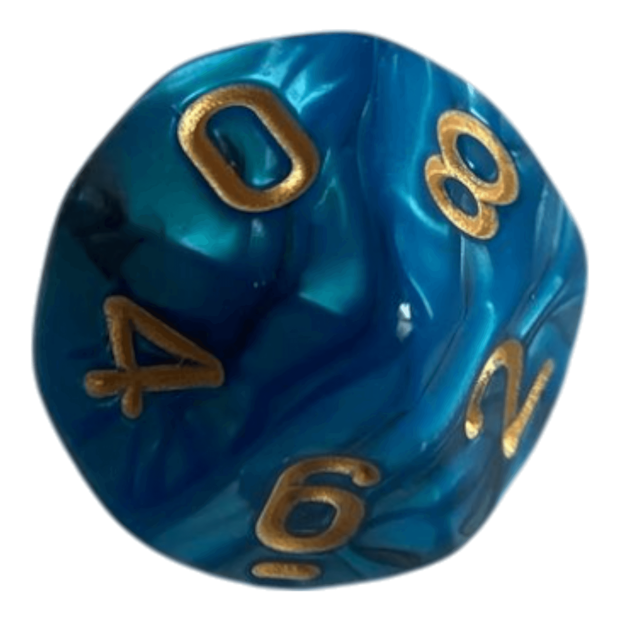 Philos W10 Perlmutt Würfel in Blau/Schwarz