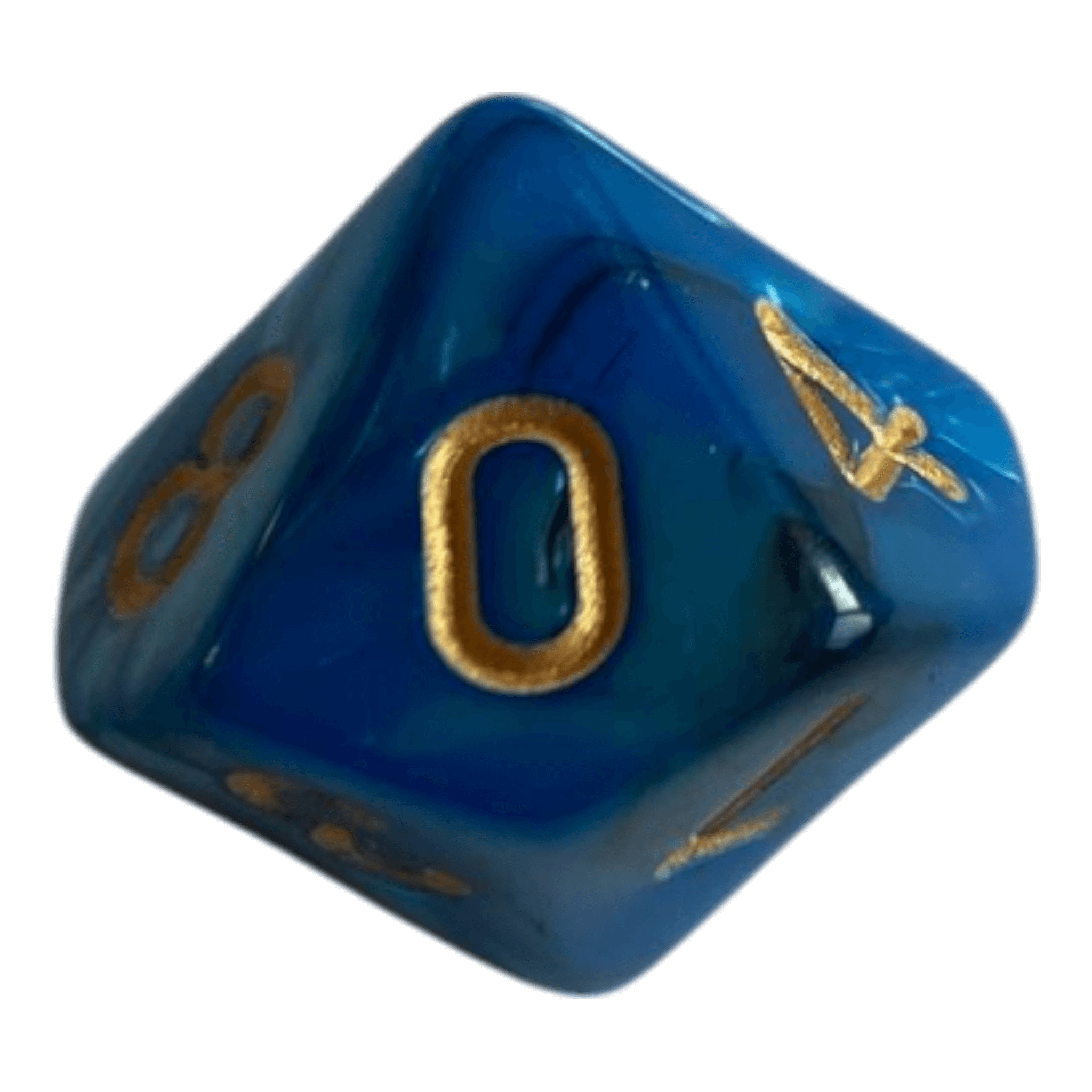 Philos W10 Perlmutt Würfel in Blau/Schwarz