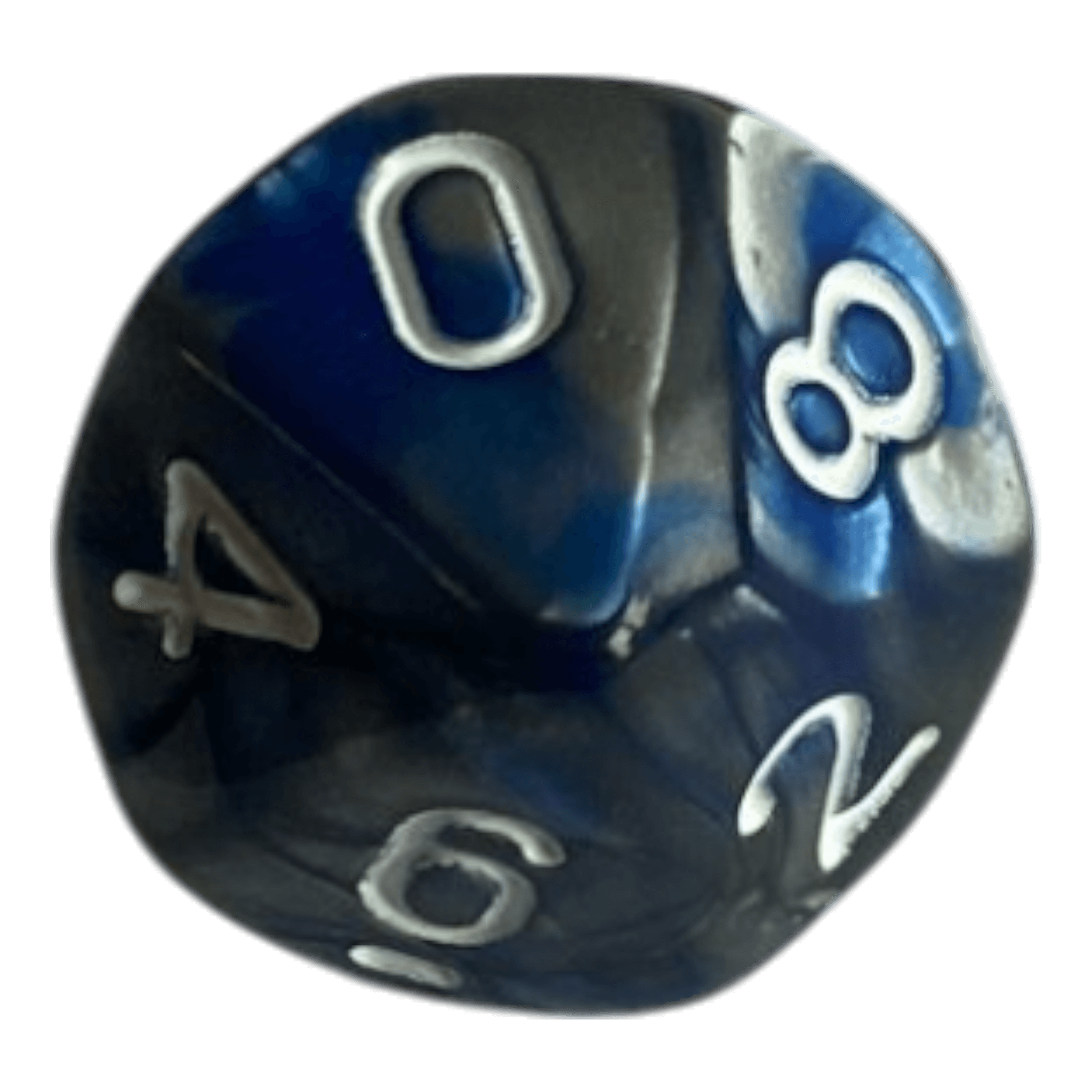 Würfel Stube W10 Perlmuttwürfel in Blau & Grau