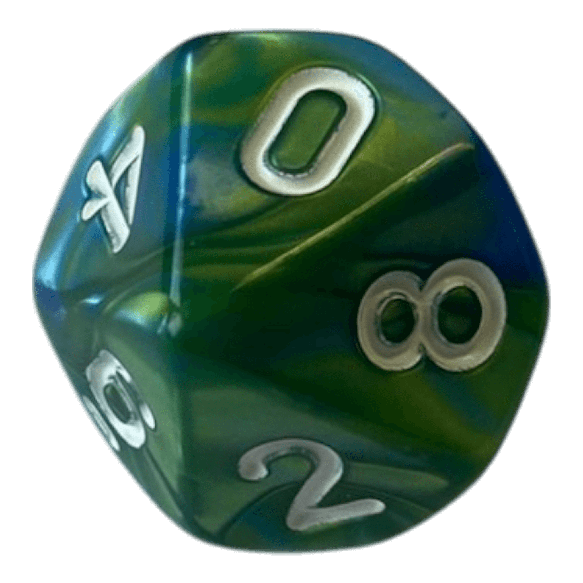 Würfel Stube W10 Perlmuttwürfel in Blau & Grün