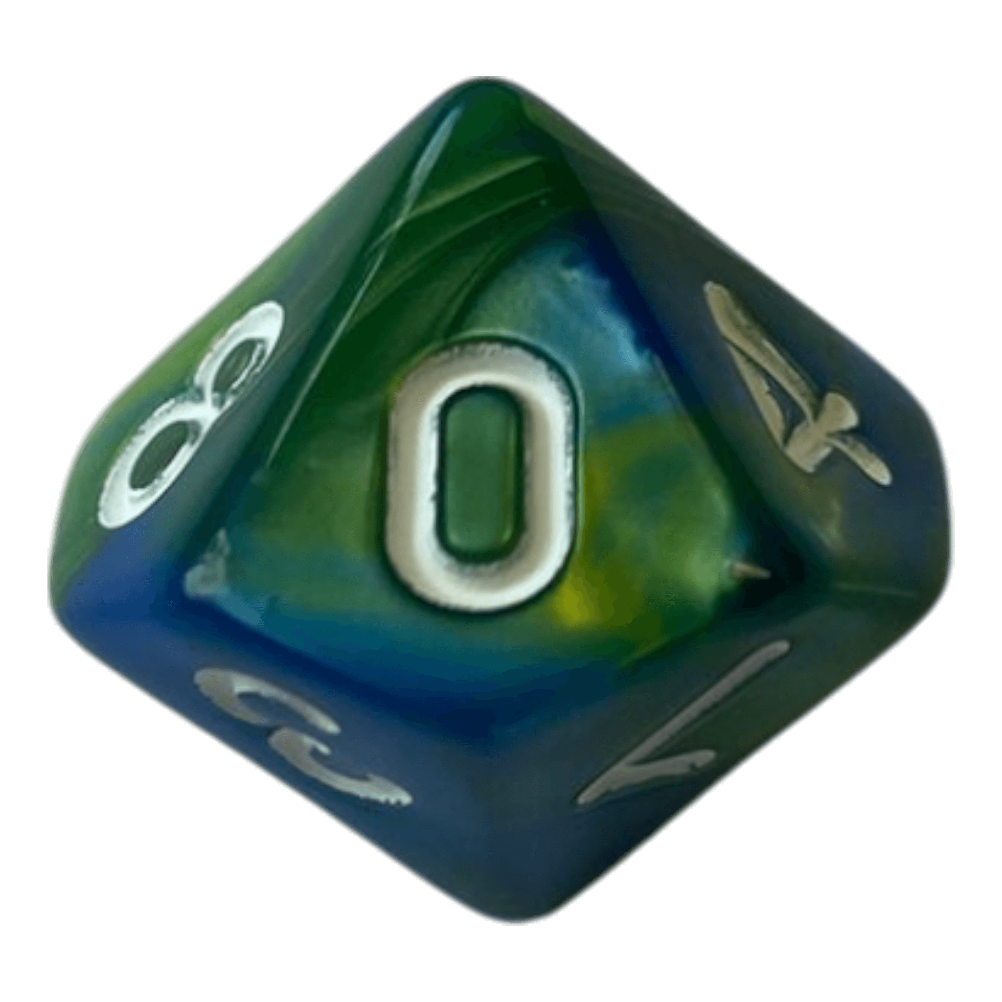 Würfel Stube W10 Perlmuttwürfel in Blau & Grün