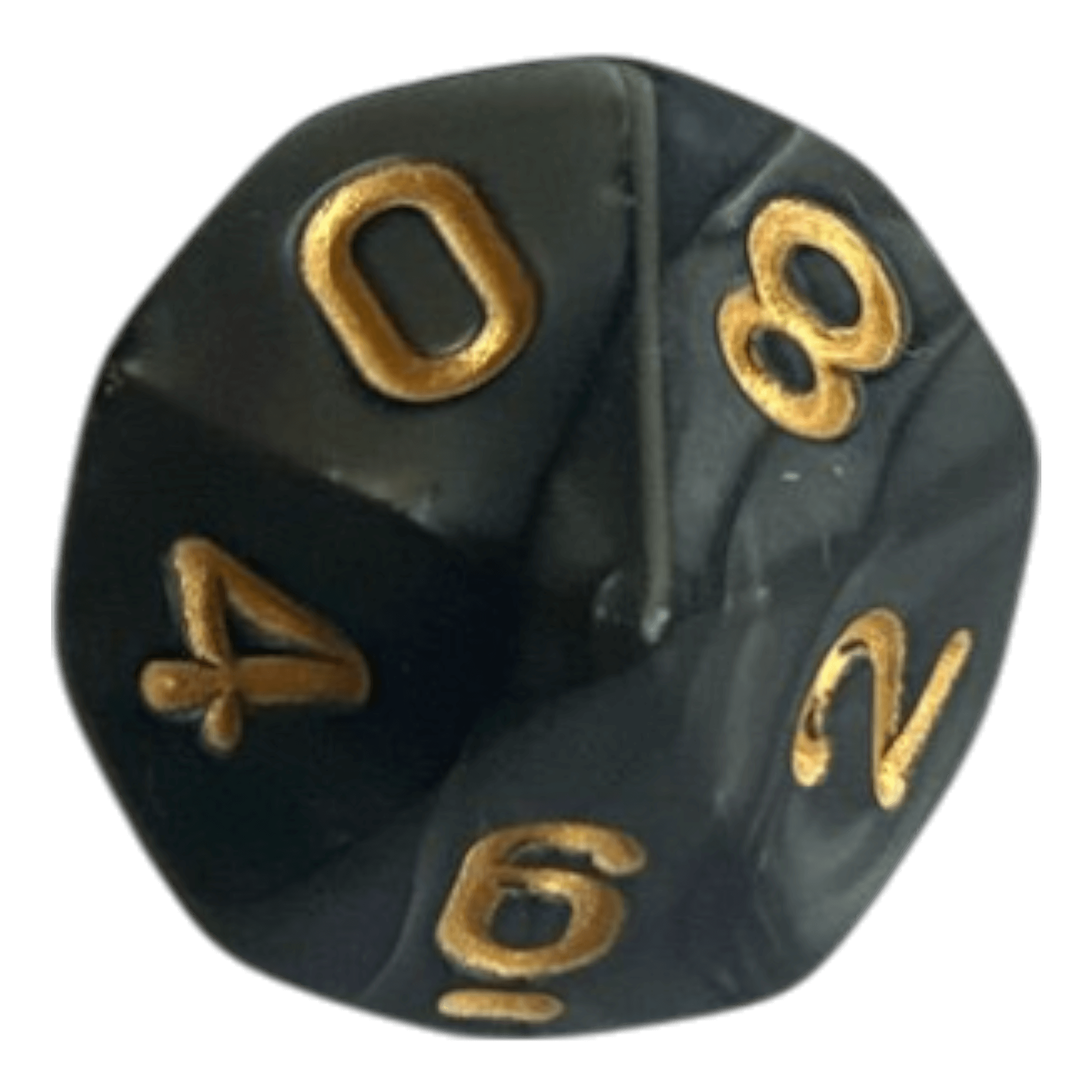 Würfel Stube W10 Perlmuttwürfel in Schwarz
