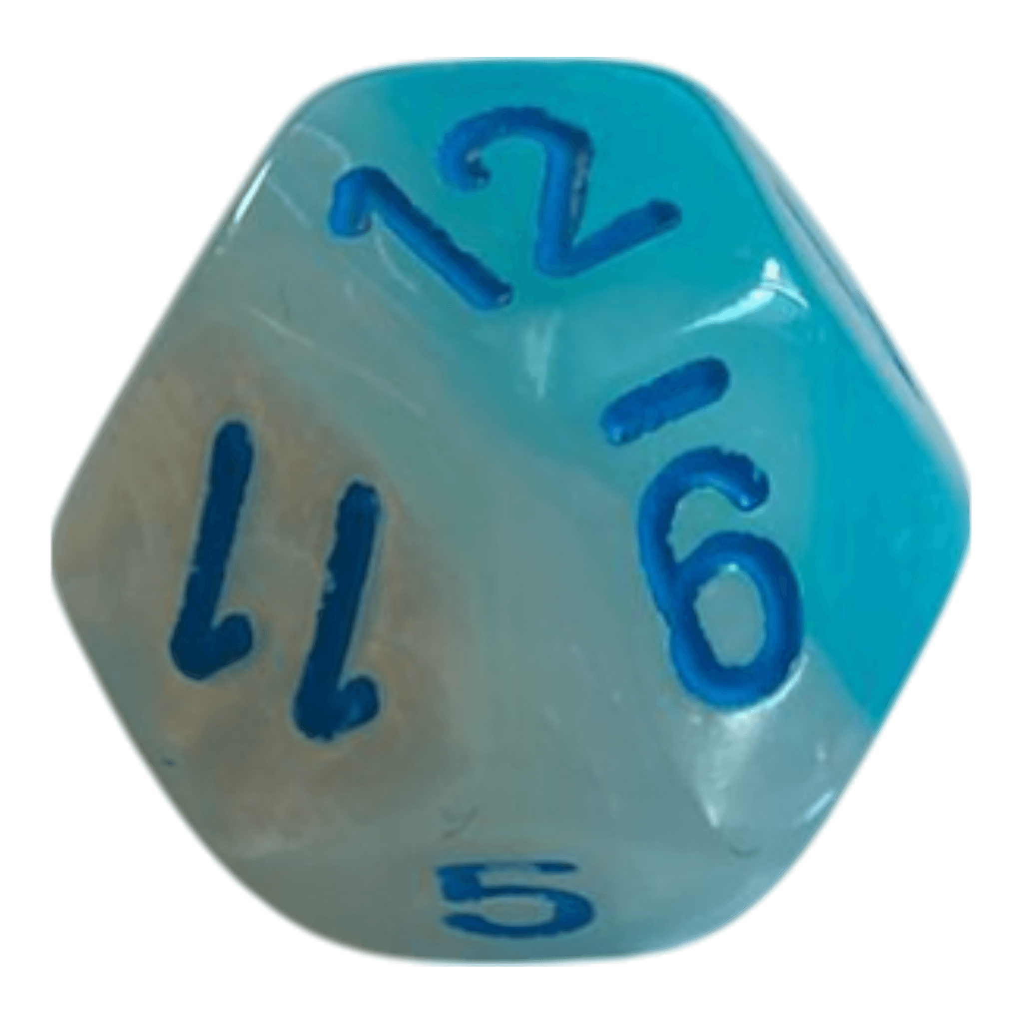 Chessex W12 Chessex Gemini Pearl Turquoise White/Blue