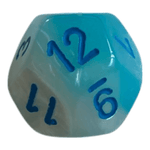 Chessex W12 Chessex Gemini Pearl Turquoise White/Blue