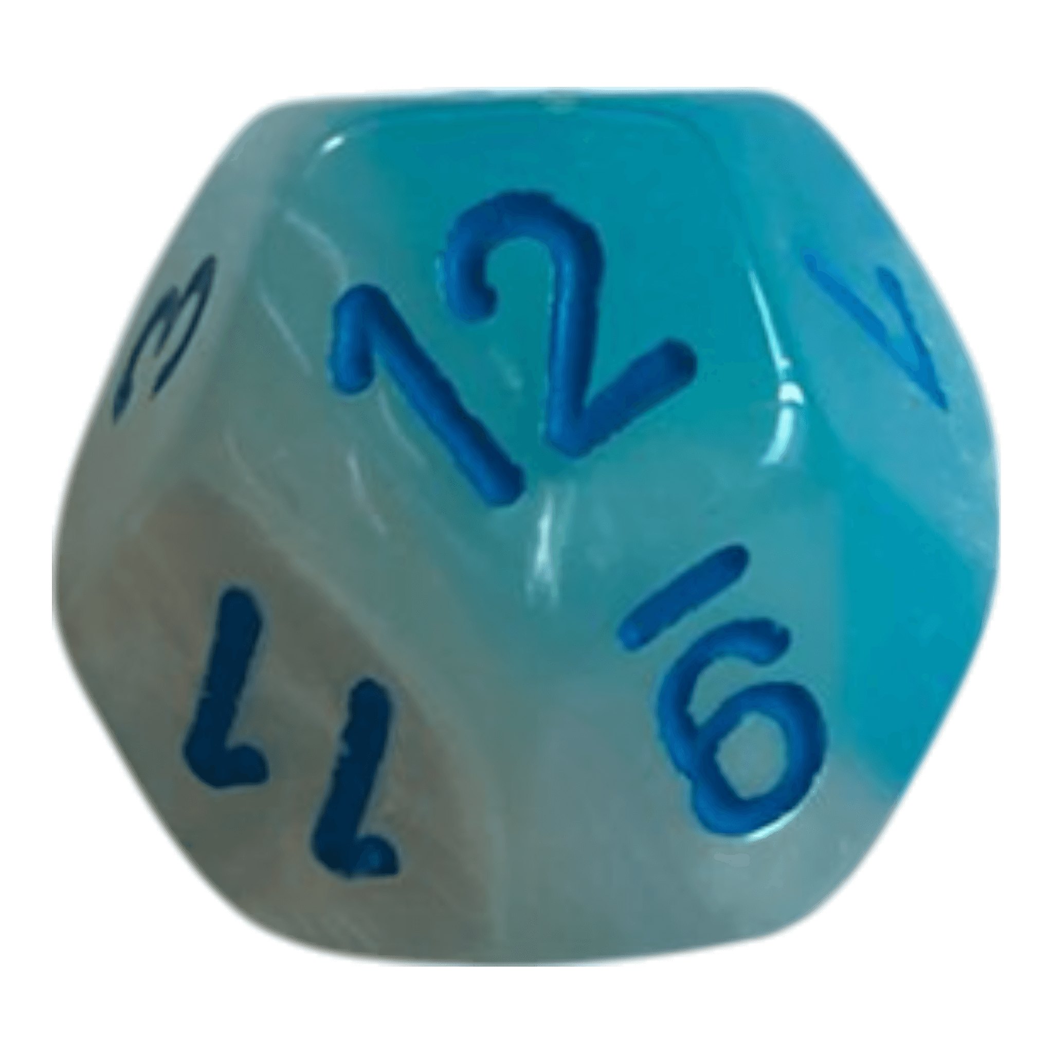 Chessex W12 Chessex Gemini Pearl Turquoise White/Blue